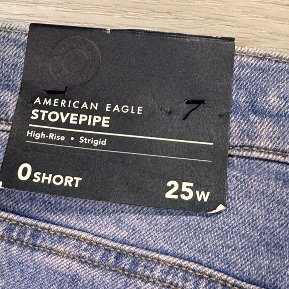 NWT American Eagle Strigid High-Waisted Stovepipe Jeans, 0 Short, 25 w - Picture 10 of 12